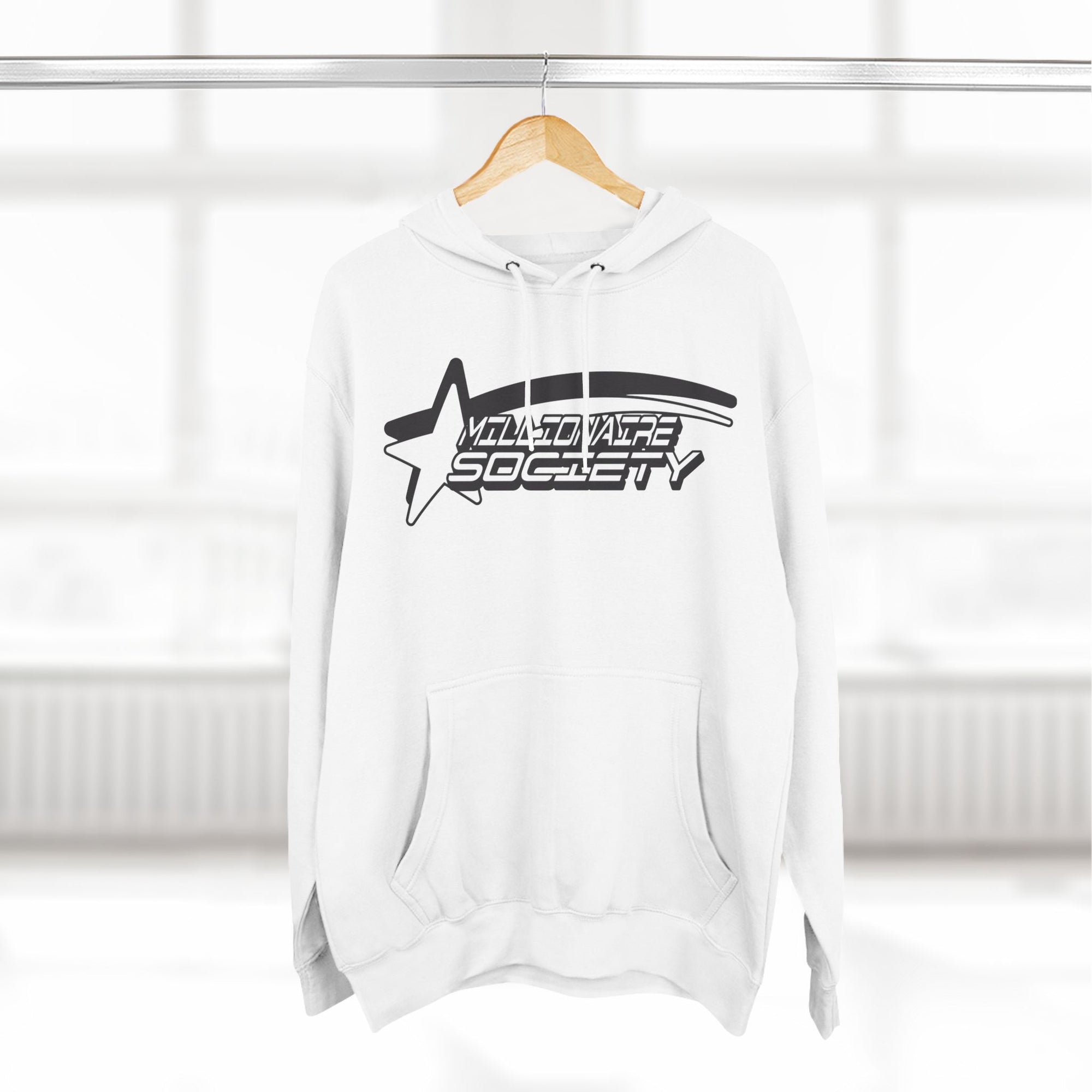 MILLIONAIRE Three-Panel Fleece Hoodie