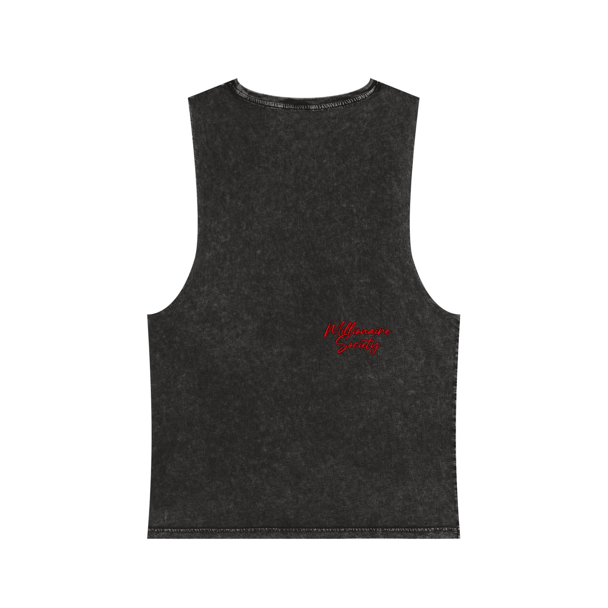 Unisex Stonewash Tank Top with Skull Design, Ride or Die Apparel, Edgy Summer Wear, Gift for Motorcycle Lovers, Vintage Style Gym Top